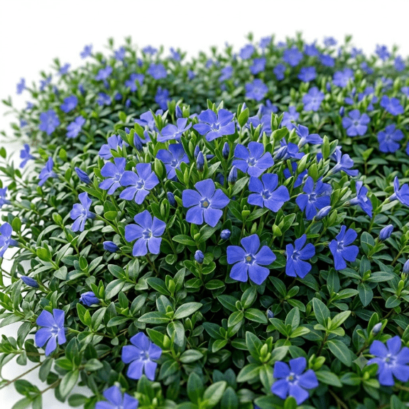 Set 25 Blue Vinca Minor Periwinkle Creeping Myrtle Perennial Evergreen Ground Cover Plants 4-6"Tall