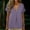 Purple, variant on Women's Cotton Linen Shirts Short Sleeve Deep V Neck Button Down Casual Loose Fit Solid Color Basic Tees Wine