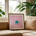 thumbnail image 3 of Blue Gelatin Dessert - Digital Art Dessert Pop Art Kitchen Decor Pastel Minimalist Modern Art Whimsical Unframed Wall Art Print 40 x 40 inches, 3 of 9