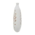 thumbnail image 6 of DecMode 18" Floral Handmade Daisy White Ceramic Vase, 6 of 8