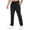 02-Black, variant on Men's Quick Dry Straight Leg Pants, Elastic Waist Drawstring Lightweight Casual Pants, Zipper Pockets Loose Fit Hiking Pants for Workout Camping Outdoor Daily Wear 05-Light Gray XL