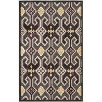 SAFAVIEH Paradise Melanie Geometric Tessellation Area Rug, Anthracite, 2'7" x 4'