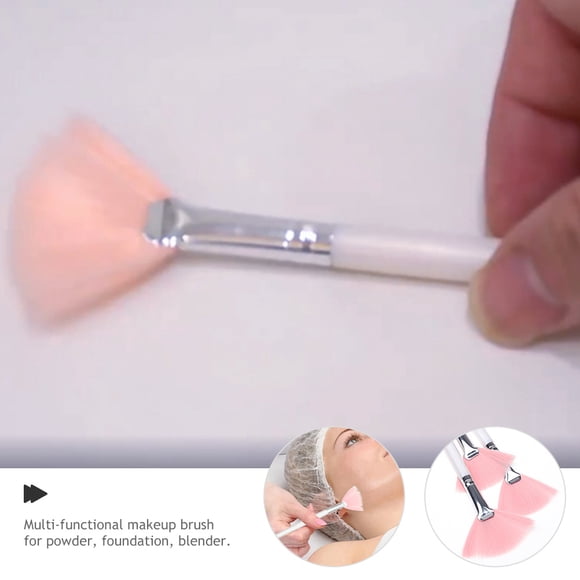 FESTFENDS 6Ud De Brochas De Maquillaje Para Con Mango Fuerte Para Polvo Y Resaltador