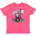 thumbnail image 3 of Inktastic Halloween Trick or Treating Cute Grim Reaper Youth T-Shirt, 3 of 5