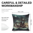 thumbnail image 2 of Octopus boat Linen toss pillowcase decoration pillowcase gifting preferred 20x20 inch cushion cover 2 sets sofa pillowcase sofa bedroom living room car, 2 of 8