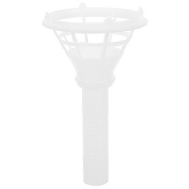 HEMOTON White Plastic Wedding Bouquet Holder for Bridal Bouquets and DIY Floral Arrangements Easy to Carry Versatile Use