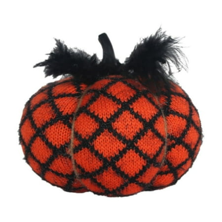 

Fall Deals! Artificial Knitted Pumpkins - Cotton Cloth Autumn Table Centerpiece for Farmhouse Style Fall & Halloween Decor for Dining Room Kitchen Table Living Room