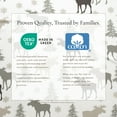 thumbnail image 3 of Great Bay Home Lodge Flannel Sheet Set - 100% Turkish Cotton - Double Brushed - King, Moose, 3 of 6