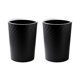 thumbnail image 1 of Plastic Small Trash Can Wastebasket, Garbage Container Basket(black), 1 of 5