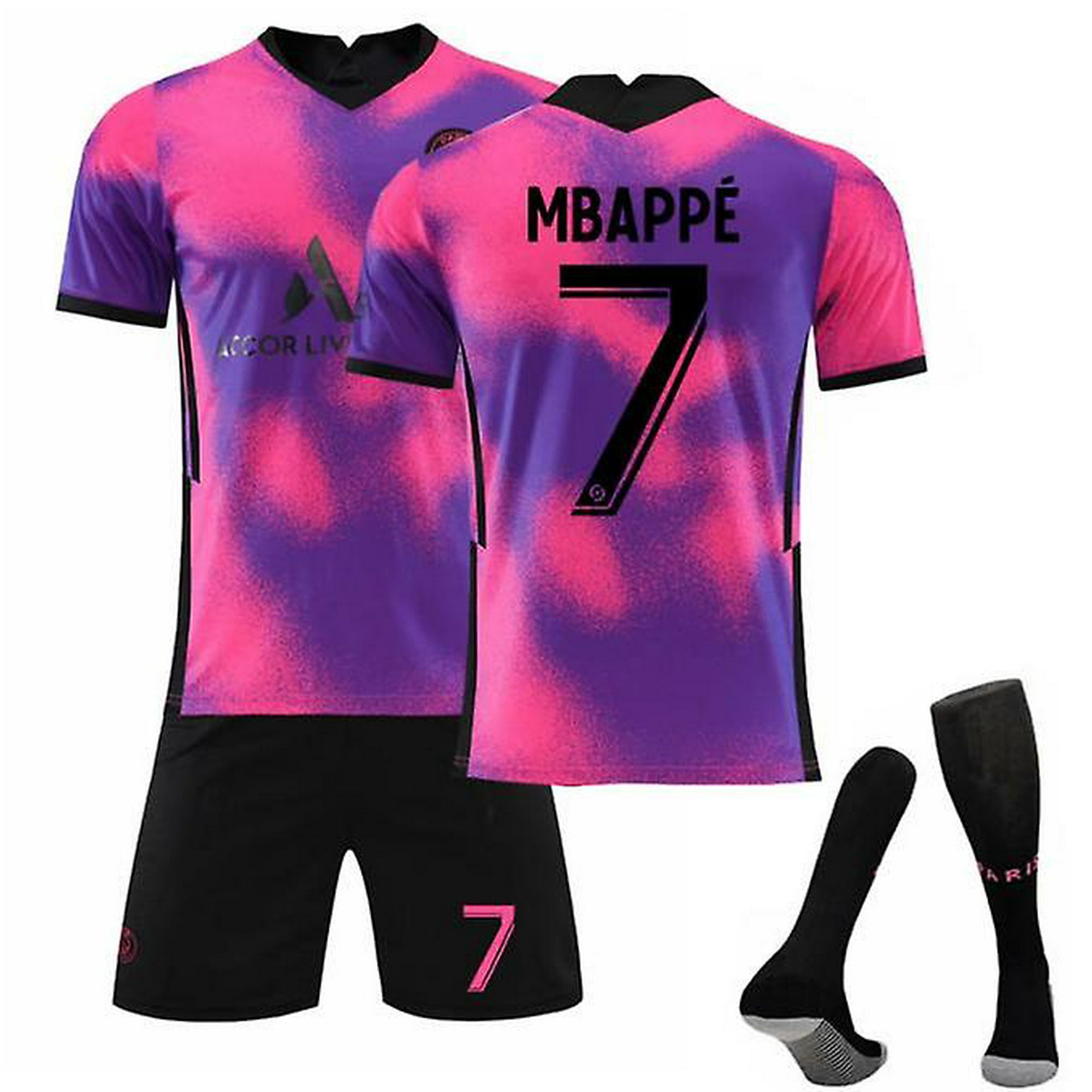 21 Paris Third Away Purple No 7 Mbappe Football Jersey Jersey No 30 Messi Suit Walmart Canada