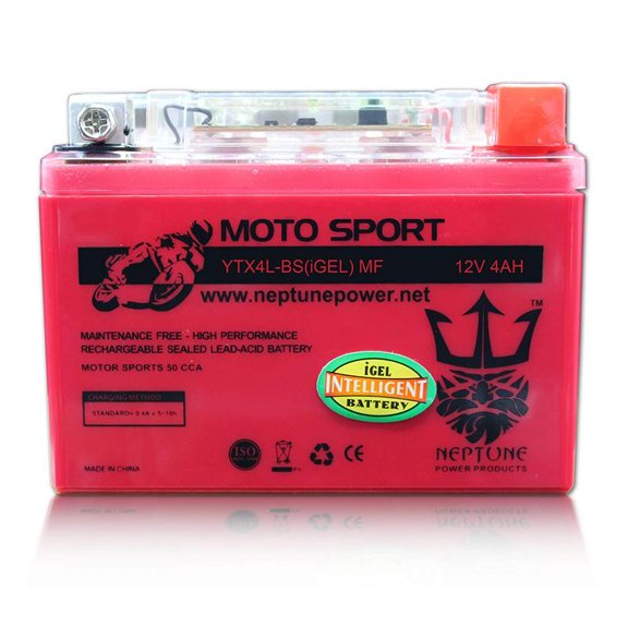 Honda CRF110F 2013-2016 YTX4L-BS(iGEL)(MF) SLA Powersport Replacement Battery by Neptune