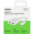 thumbnail image 6 of Belkin Rockstar USB-C Audio + Charge Adapter, Headphone Adapter w/USB-C 60W Power Delivery Fast Charging for iPhone, iPad Pro, Galaxy, Note, Google Pixel, LG G6, Sony Xperia, OnePlus, & More - White, 6 of 6