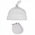 thumbnail image 5 of Hudson Baby Infant Boy Cotton Cap and Scratch Mitten Set, Cloud Mobile Pink, 0-6 Months, 5 of 7