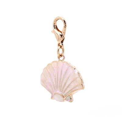 12 Pack: Charmalong White Gold Shell Charm by Bead Landing