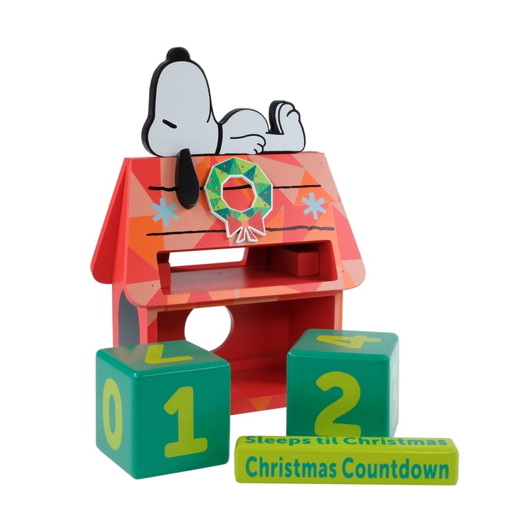 Peanuts, Snoopy's Doghouse Perpetual Calendar, Red, Tabletop Decor