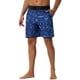 thumbnail image 4 of INSPIRAR CHIC Pantalones Cortos de Baño Atléticos de Hombre con Cintura Elástica y Cordón Estampado Hawaiano 30 Azul, 4 of 6