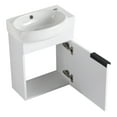 thumbnail image 2 of beingnext  16"/18" Mini Bathroom Vanity with Sink for Small Bathroom, Floating Bathroom Vanity with Soft Close Door White 16.8"W-Ceramic Sink, 2 of 5