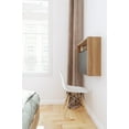 thumbnail image 3 of Nexera Slim Secretary Desk, Nutmeg and Charcoal, 3 of 7