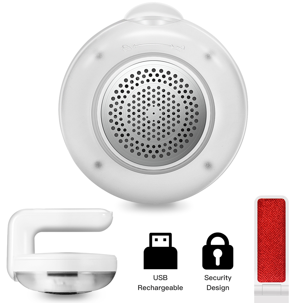 Uarter Rechargeable Lint Remover Electric Fabric Shaver 6Blades Fuzz