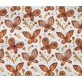 thumbnail image 4 of oneOone Cotton Flex Rust Brown Fabric Insect & Floral Feather Fabric For Sewing Printed Craft Fabric By The Yard 40 Inch Wide, 4 of 4
