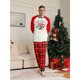 thumbnail image 2 of Conjuntos familiares a juego 2025 Conjunto de pijama navideño verde Pijamas para padre, madre, hija e hijo Ropa familiar para adultos y niños, 2 of 5