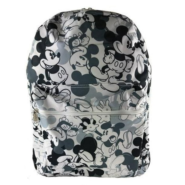 Mickey Mouse Backpack Disney Mickey Mouse White/Gray AllOver