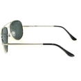 thumbnail image 3 of Aviator Sunglasses - Silver Frame / Smoke Polarized Lens / Spring Hinges, 3 of 5