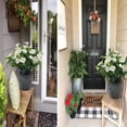 thumbnail image 4 of Artificial Impatiens Bouquet Flowers Topboutique Silk Fake Impatiens Flowers Impatiens Bush Lifelike Simulation Plastic Cloth Flowers for Patio Lawn Garden Wedding Photo Decor,4 Pcs White, 4 of 8