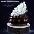 thumbnail image 4 of Motorized Rotating Display Stand, 360 Degree Electric Rotating Turntable Display Stand Motorized Turntable Stand for Photography Products Display, Jewelry, Watch, 3D Models(Black,Mirror), 4 of 7