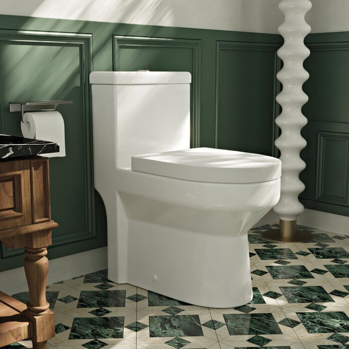 DeerValley Liberty DV1F52813 DualFlush Elongated OnePiece Toilets 1