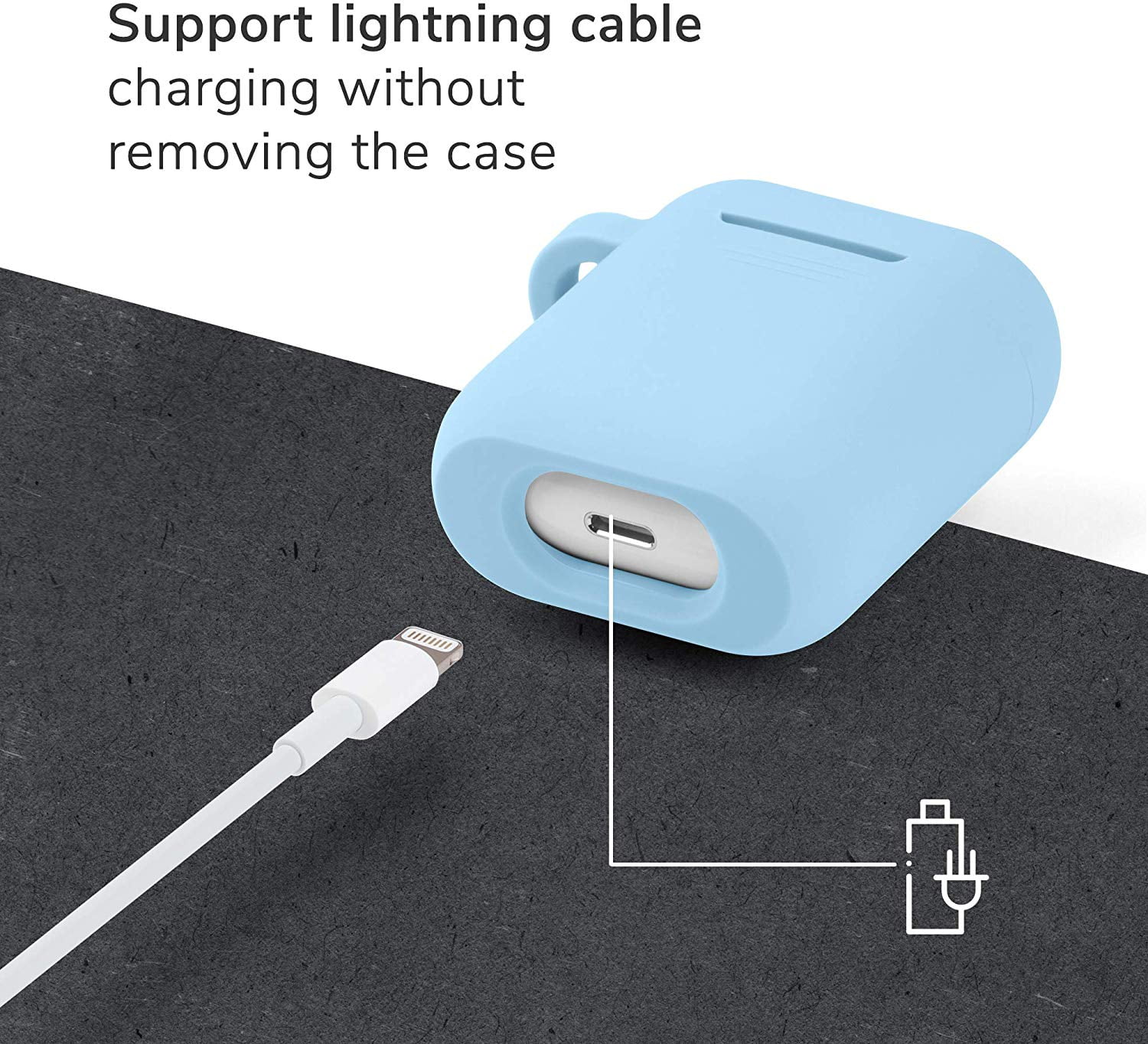 AirPods Case, GMYLE Silicone Protective Shockproof Earbuds