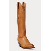 Polo Ralph Lauren/Lucchese Women's Tan Kiera Leather Cowboy Boot, 6B