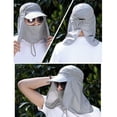 thumbnail image 2 of Men Women Outdoor Sport Fishing Hiking Hat UV Protection Face Neck Flap Sun Cap, 2 of 2