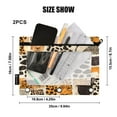 thumbnail image 3 of Ckdifva Leopard Cheetah Pencil Pouch 3 Ring Zipper Pencil Case Binder Pockets Clear Top Cosmetic Bag 2 Pack, 3 of 6