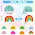 thumbnail image 2 of 18Pcs 2 Style Arch Rainbow Shaped Beads Decorations Smooth Silicone DIY Craft Beads Mixed Color DIY Nursing Beads Handmade Loose Beads for Jewelry Findings for making, 2 of 7