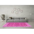 thumbnail image 3 of Ahgly Company Indoor Square Persian Pink Traditional Area Rugs, 3' Square, 3 of 4