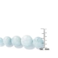 thumbnail image 3 of Sterling Silver Aquamarine Bead Graduated Necklace, 3 of 3