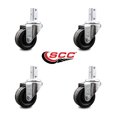 thumbnail image 2 of 3 Inch Phenolic Wheel Swivel 3/4 Inch Square Stem Caster Set Service Caster, 2 of 2