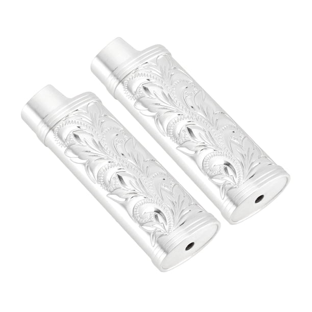 Cubierta De Encendedor De aleación De Zinc Retro, 2 Piezas De Propiedad De Cubierta De Caja De Protección Floral De Patrón Floral Para Encendedores De Tamaño Estándar De J3,