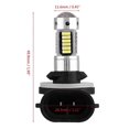 thumbnail image 2 of Paire d'ampoules LED blanches pour phares de voiture, feux de jour, antibrouillard, DC 12 V, 881 4014, 2 of 4