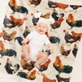 thumbnail image 7 of Gresahom Chicken Blanket, Christmas Throw Blanket Gifts for Holiday, Rooster Hen Blanket for Adults Girls, Farm Chicken Blanket for Birthday Baby Shower Lightweight Soft Cozy Flannel Blanket(30"x40"), 7 of 7