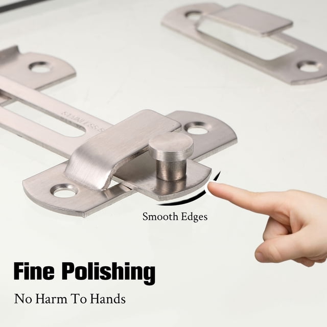 braveheart 2x Wide Application Flipping Latch Securely Locks Doors And Gates Easy Installation Ensures Safety silver 1Set