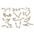thumbnail image 1 of 12 Pieces Zodiac Sign Charms Ornaments 12 Constellation Pendant For Diy Jewelry, 1 of 5