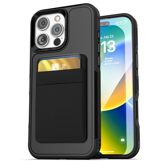 Encased Wallet Case for 16 Pro with Card Holder, Ultra-Protective Phone Cover with Detachable Magnetic Wallet (Compatible with MagSafe)