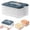 P, variant on Storage Containers Plastic Cookie Containers Stackable Cookie Dumpling Storage Box Containers With Lids Airtight