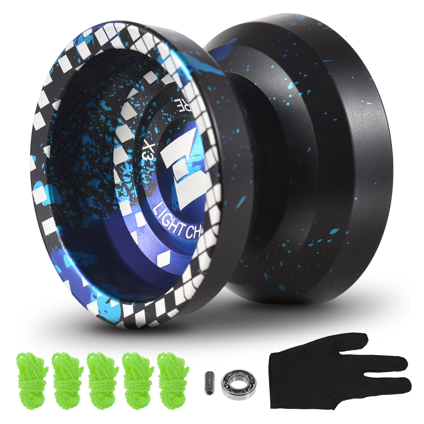 YoYo Lumineux Professionnel MagicYoYo Y02 - Avec Gant Et 12 Cordes, Unisexe