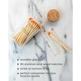 thumbnail image 6 of Benevolence LA Safety Matches in Apothecary Jar - 80 Matchsticks, Fluorescent Orange, 6 of 6