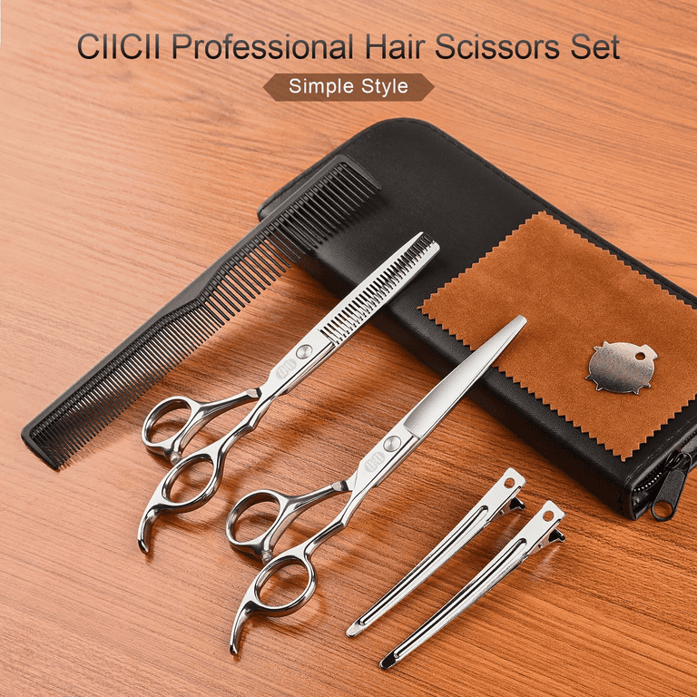 Hairdresser Scissors Set, Professional Hair Cutting Scissors Kit, Haircut  Beard Trimming Shaping Grooming Scissors, For Men, Women - Temu