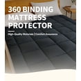 thumbnail image 3 of Twin Thin Mattress 360gsm Mattress Topper Protector Pad, 3 of 7