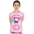 thumbnail image 3 of Squishmallows Girls Short Pajamas Pink Sizes 6-14, 3 of 6